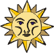 image: drawing of sun with face